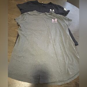 Under Armour Black and Gray HeatGear Shirts
